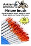 Art Brush 30Pcs Economic Synthetic Brush for Watercolor Acrylic Paint Gouache Paint Oil Paint Art Painting