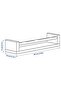 BEKVAM Spice Rack رف حائط إطار رف كتاب رف خشبي 40x10x9 سم - 5