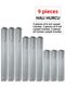 Cotton 9 Pieces Fabric Carpet Pad First Class Interlining Fabric Laced Carpet Pad 9 Gray 30 Cc Machine-Made