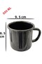 Marbling Metal Enamel 350 ml Tea and Water Cup with Handle Set of 2 - 3