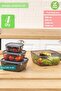 Food Container Refrigerator Container - Large Size Square Storage Set of 4, Bpa Free - 2