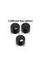 Lima 8-Piece Spice Set with Wooden Stand Salt and Pepper Shakers Set Spice Rack Black Cover - 4