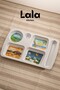 Educational Children's Plate (29X18 cm) - Divided Food Plate, Bpa-Free, Healthy and Durable