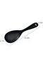 Set of 3 Silicone Spoons Hard and Heat Resistant Silicone Black - 4