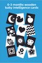 0-3 Months Wooden Baby Intelligence Cards