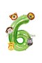 Safari Animals 6-Piece Balloon Set 6Th Birthday Balloon Set Safari Concept and Green Number Balloon