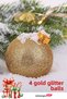 12 Pieces Glitter Christmas Tree Ball 3 Colors 4cm Size - 4