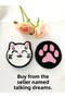 Cat and paw punch 2-piece coaster set - 4