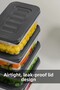 12 Piece Food Storage Container Set Microwave Compatible Organizer 240ml - Anthracite - 3