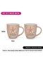 2-Piece Printed Coffee Mug 380mL ''LITTLE STAR'', Ceramic Coffee Mug with Handle - 3