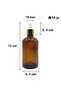100 ml Amber Serum - Brown Dropper Glass Bottle with Dropper Gold Metal Cap 6 Pieces - 2