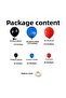 Balloon Set Black-Blue-Red 100 Piece Balloon Chain Set - 2