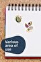 Health & Sports Themed Sticker and Label Set - Medium Size - Waterproof, Thick Adhesive Sticker Set - 5