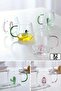 2-Piece Cute Cartoon Glass Cup with Figure, 3D Kawaii Colorful Presentation Cup with Handle, 350 Ml.