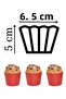 Cupcake Mold & Cake Capsule & Muffin Cake Mold & Red Cake Mold Pack of 25 - 4