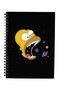 Gift - N0120 A5 Design Spiral Notebook - Homer Simpson Galaxy