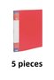 5 Pieces of Kraf 40 Pieces Presentation File Red