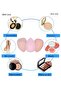 Yellow 3-Piece Makeup Sponge Set with Stand - 3