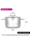 Stockpot 20x12cm / 3.7L with Glass Lid, Stainless Steel Stockpot Benjamin Series - 2