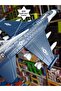 F16 Aircraft Cobra Fighter Tchekbırak Air Force الجيل الخامس من الطائرات المقاتلة المعدنية مع تأثير صوت خفيف - 2