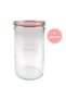 1590 ml Cylinder Glass Storage Jar 5 Pieces Wcktop - 2
