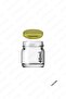 3 Pieces Mini-small Glass Jar Specimen, Food, Wedding and Henna Confectionery Jar 40ml - 3