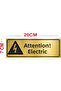 علامة تحذير كهربائية كهربائية معدنية CAUTUTION CAUTION ELECTRICAL علامة توجيهية
