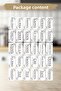 Spice Bowl and Jar Label - 30 Pieces of Water Not Affected Label Sticker - 2