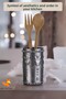 Countertop Spoon Holder Modern Countertop Spoon Holder Decorative Vertical Spoon Holder Antique Silver Color Model 10 - 3
