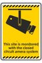 15X20Cm/Phosphor Composite/This Site Is Being Monitored by a Closed-Circuit Television System/V6-2