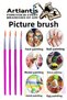 Paint Brush 7 Size 10Pcs Round Tip Synthetic Painting Brush Economic Watercolor Acrylic Paint Gua - 3