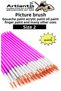 Paint Brush 2 Number 5 Pcs Round Tip Synthetic Painting Brush Economic for Watercolor Acrylic Paint Gouache