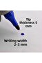 Waterproof Lasting No Dead End Parcel Pen Marking Marking Blue Pen Metal Glass Sack Foil - 2