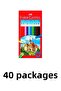 40 Pack Cardboard Box 12 Colors Dry Paint Pen