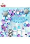 Luxury 8-Year-Old Girls' Frozen Elsa Themed Snowflake Foil Birthday Party Set Decoration - 5