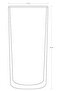52800GA Timeles 4-Piece Organic Painted Soft Drink Glass Light Gray - 3