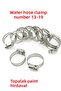 Adjustable Metal Water Hose Clamp 10 Pcs Garden Hose Clamp Faucet Clamp - 5