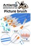 4 Brushes Set with 1 Pack 2 Number Floor Brush Set Acrylic Paint Oil Paint Gouache Paint Watercolor Art - 2
