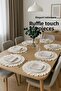Ruffled Linen American Service Round Supla Set of 6 - 4