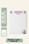 Hello Kity Planner Notepad A4/A5/A6 Size Set of 3 Unlined