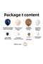 Balloon Set Midnight Blue-White-Caramel-Macaron-Salmon Set of 60 Balloon Chain - 2