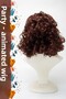Party / Animation / Theater Wavy Fiber Synthetic Wig with Bangs - Red - 5