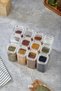 12-Piece 300 ml Acrylic Spice Jar Set Storage Container with Label - 4