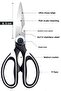 Multi-Purpose Kitchen Scissors, Chicken cutting scissors,Safe multi-functional kitchen scissors - 5