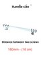 (16cm)-Metal Aluminum Cover Kulb Cabinet Drawer Furniture Kitchen Bathroom Handle Handle Handle 160Mm-Stk3339 - 7