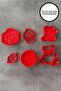 Valentine's Day Themed 6-Piece Mold Set - 2