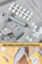 Practical Quilt Cover and Sheet Holder Stabilizer Button Set