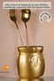 Countertop Spoon Holder Modern Countertop Spoon Holder Decorative Vertical Spoon Holder Gold Color Model 8 - 2