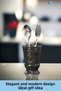 Countertop Cutlery Decorative Upright Cutlery Holder Cylinder Cutlery Black Color Model 9 - 4