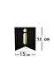 Cardboard Text Gilded Black on Gold Happy Birthday - 3